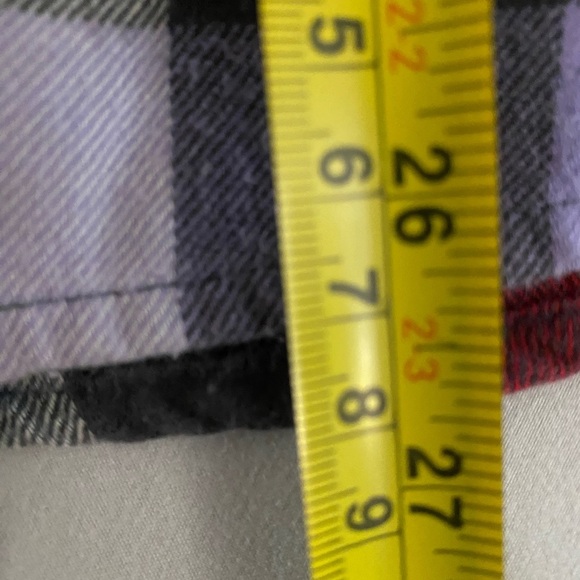 Iron Fist Vintage Embroidered Purple Plaid Women’s Button Down Shirt Y2K Size M - Picture 9 of 9